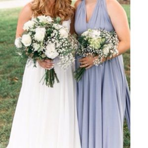 NWOT! Dusty Blue Infinity Dress